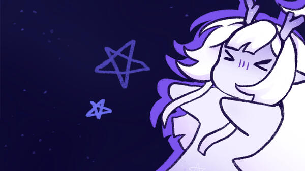 Moonchild Luna in space